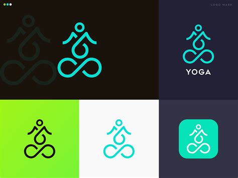 Flat Yoga Logo Design On Behance