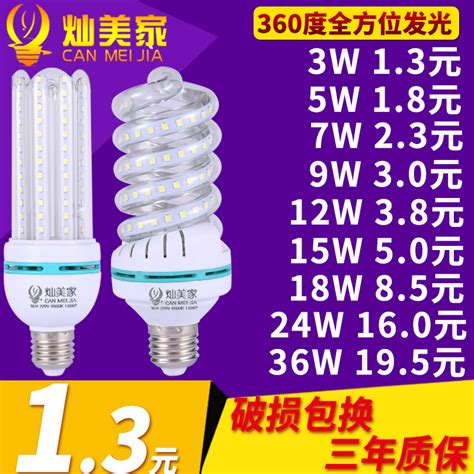 081 Led Energy Saving Bulb E27 Screw B22 Clamp 3w Ultra Bright Bulb
