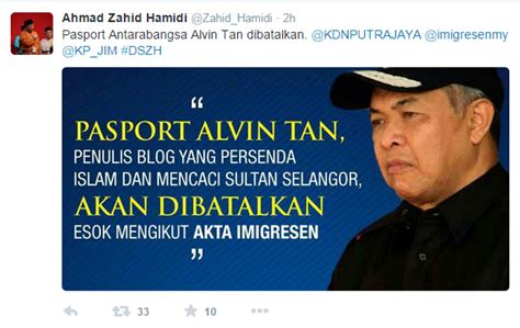 Looking for alvin tan popular content, reviews and catchy facts? Menurut Menteri Dalam Negeri, Datuk Seri Dr Ahmad Zahid ...