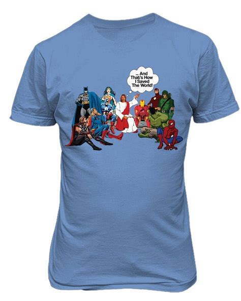 Jesus And Superheroes Thats How I Saved The World Religious Etsy