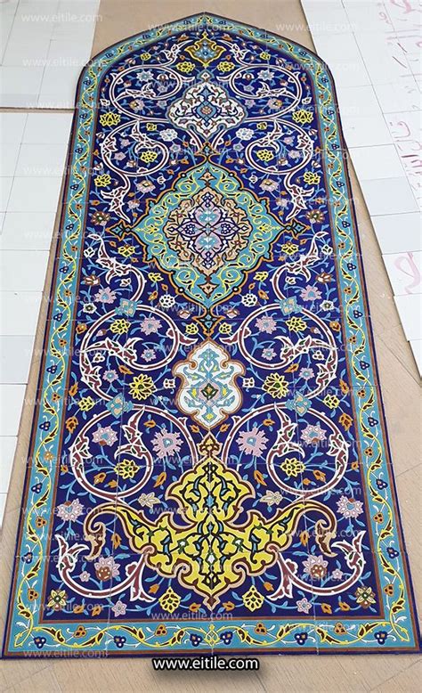 Persianverticalsevencolortiles Painting Tile Tile Art Wall Tiles