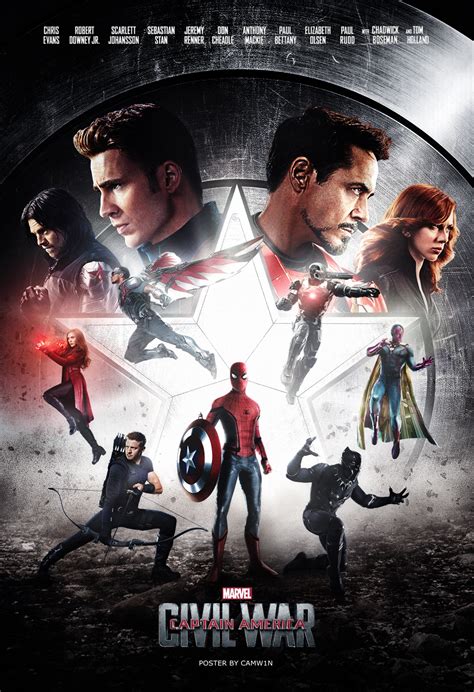 Мстители под руководством капитана америки оказываются участниками разрушительного инцидента. Captain America: Civil War (2016) - Poster # 4 by CAMW1N ...