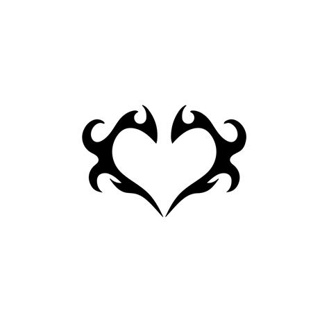 Love Symbol Logo Tribal Tattoo Design Stencil Vector Illustration 16189248 Vector Art At Vecteezy