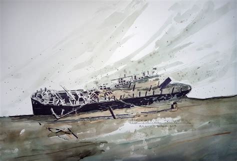 Shipwreck Of The Steamer Roberval Painting Picture Image Photo