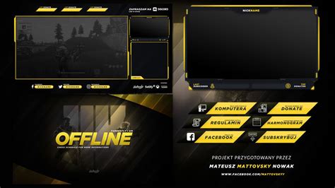 Free Twitch Stream Overlay Template 2 By Mattovsky On Deviantart