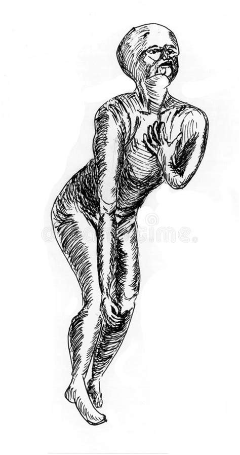 Body Pose Sketch Stock Illustration Illustration Of Silhouette 36104976