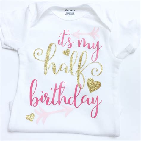 It's My Half birthday onesie, half birthday outfit, Half birthday girl, Half birthday, Birthday 