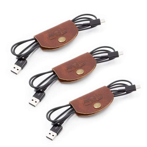 Leather Cord Wraps Full Grain Leather Made In Usa Cable Organizer