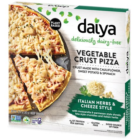Daiya Italian Herbs And Cheeze Style Vegetable Crust Gluten Free Pizza 1347 Oz Frozen