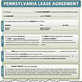 Images of Pennsylvania Residential Lease Form