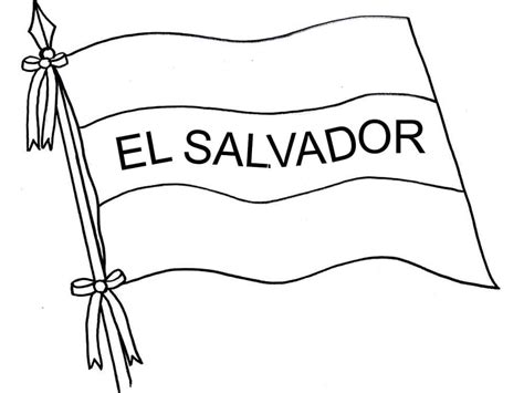 Dibujos De Bandera De El Salvador Gratis Para Colorear Para Colorear Pintar E Imprimir