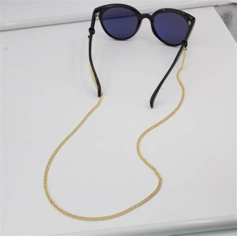 gold glasses chain link chain sunglasses chain bohemian etsy