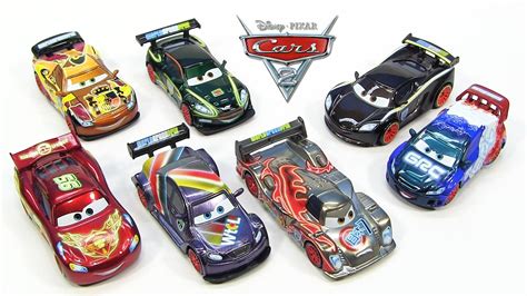 Disney Cars 2 Neon Racers Metallic Finish Lightning