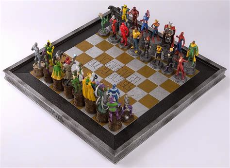 The Marvel Chess Collection Tabuleiro De Xadrez Xadrez Chess Xadrez