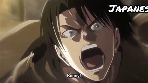Levi Yelling Kenny Japanese Vs English Youtube