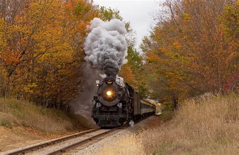Download Steam Train Railroad Smoke Fall Locomotive Vehicle Train Hd