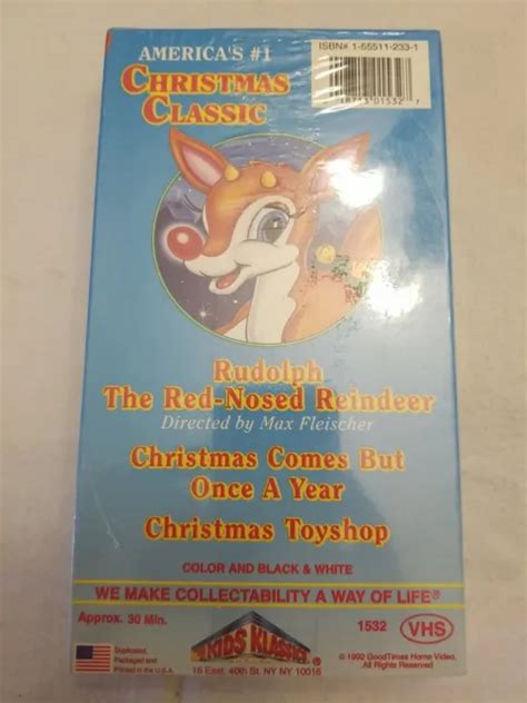 Rudolph The Red Nosed Reindeer Vhs 1992 Goodtimes Christmas Classic