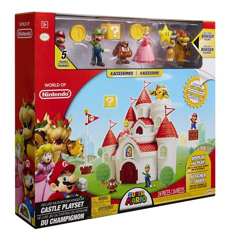 Super Mario Mushroom Kingdom Castle Deluxe Playset - GeekAlerts