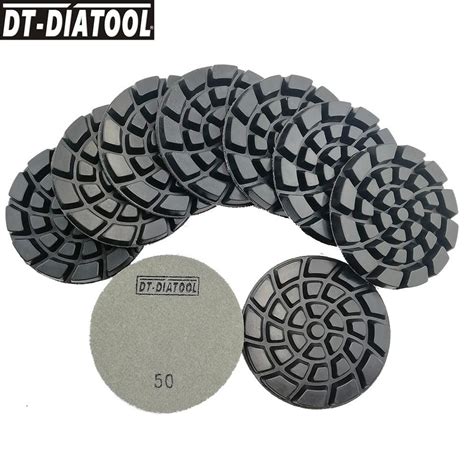 Dt Diatool 9pcsset Diamond Concrete Polishing Pads Sanding Discs Floor