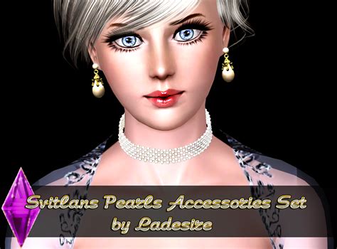 My Sims 3 Blog Svitlans Pearls Set Accessories By Ladesire