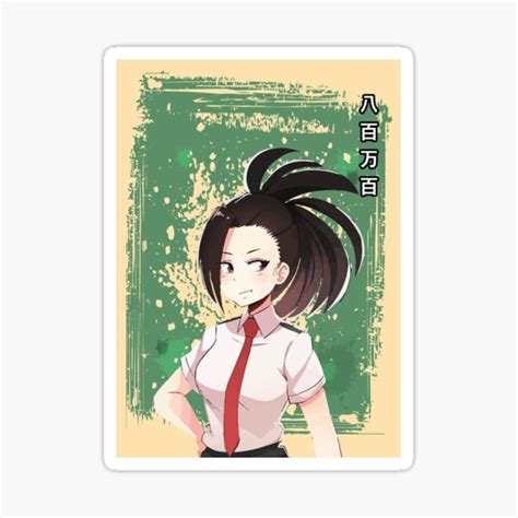 Momo My Hero Academia Sticker For Sale By Titan Anime Redbubble