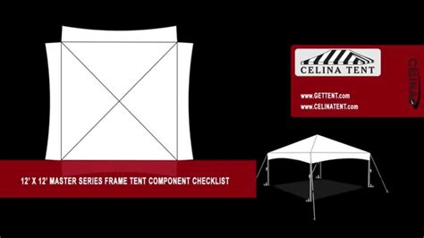 Picked up a cover pro 10ft x 20ft portable car canopy from harbor freight tools. 12' x 12' Master Frame Tent Component Checklist - YouTube