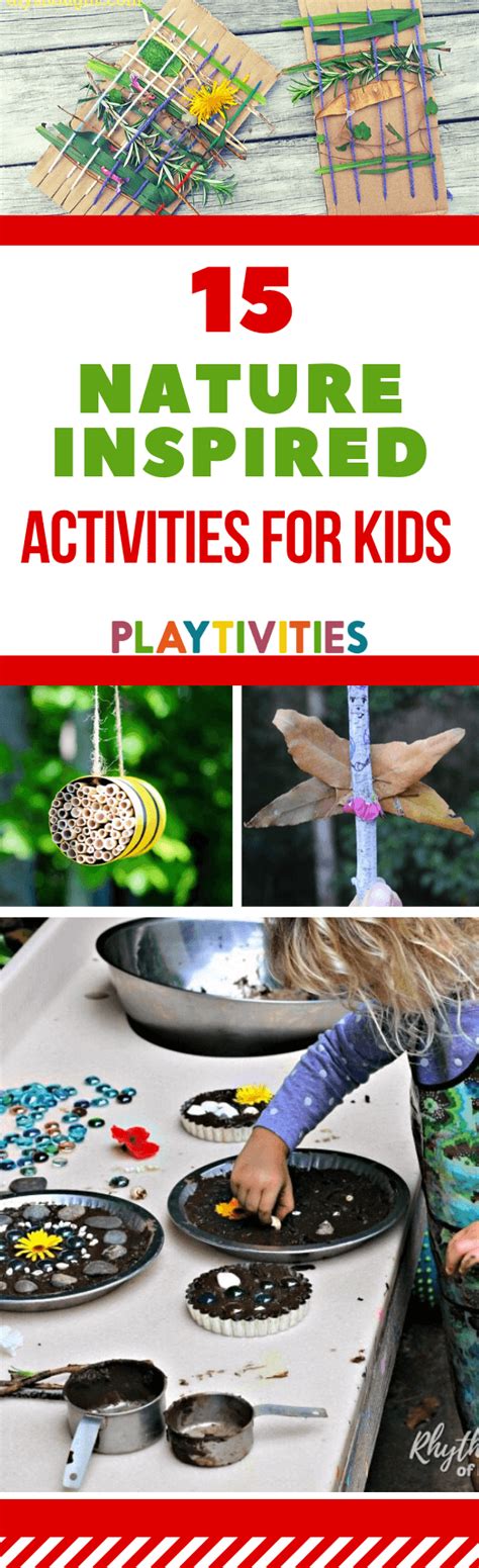 15 Amazing Nature Inspired Activities To Try With Kids Playtivities