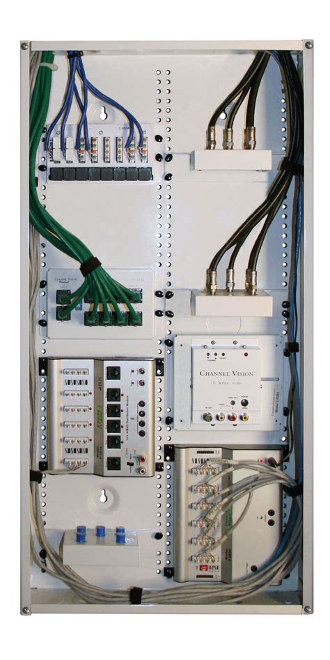 Structured Wiring Cable Distribution Panel For Home Tv Internet Audio