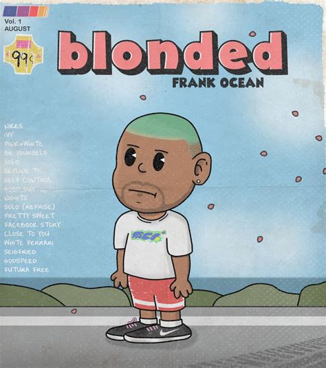 Frank Ocean Blonde Comic Cover Frank Ocean Frank Ocean Poster Ocean