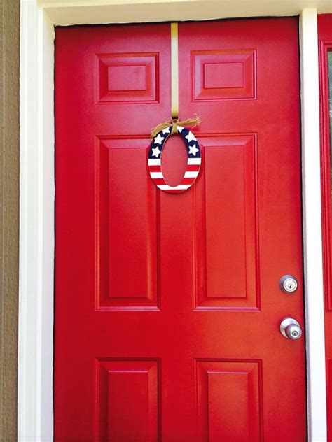 Either hanging on the wall, a cabinet or a door this unique… American Flag Front Door Hand-Painted Letter on Etsy, $20 ...