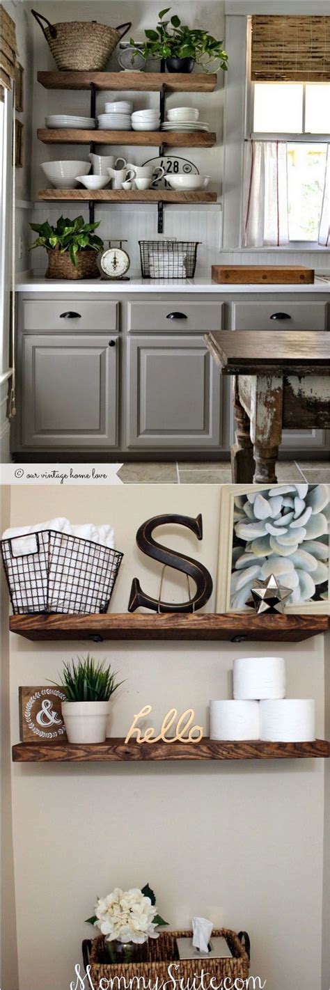 Kitchen island ideas ikea shelves wall. 16 Easy and Stylish DIY Floating Shelves & Wall Shelves ...