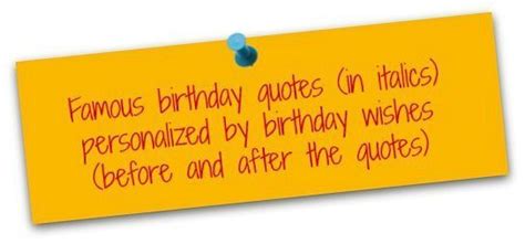 Clever Birthday Quotes Famous Birthday Messages