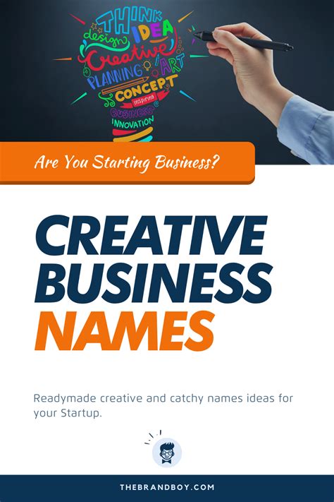 2001 Creative Business Name Ideas Thebrandboycom Creative Business