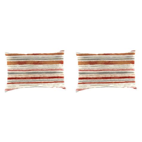 Get the latest in home décor. Winston Porter Indoor / Outdoor Striped Lumbar Pillow ...