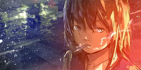 Aesthetic Anime Girl Cigarette