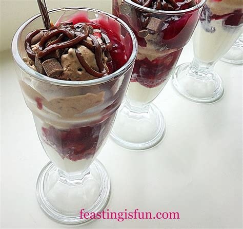Cherry Chocolate Ice Cream Feasting Is Fun