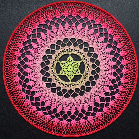 Mandala "Love-in-a-Mist" Crochet Pattern - Wizard of Loops Studio Store