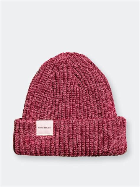 Paper Project Waffle Beanie Plum Red In 2022 Paper Projects