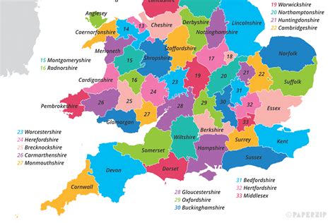 Discovering The Map Of Counties In The Uk 2023 Calendar Printable