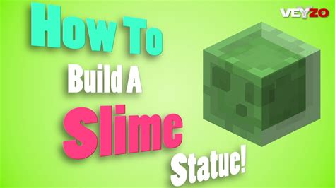 Minecraft How To Build A Slime Statue Youtube