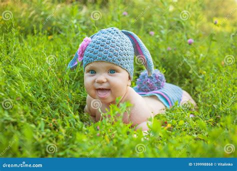 Smiling Baby Costume Bunny Lamb Stock Photos Free And Royalty Free