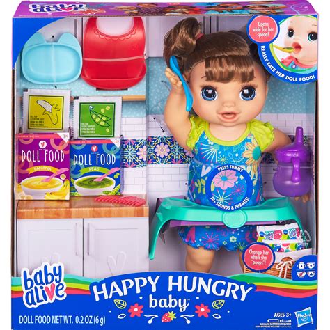 Baby Alive Happy Hungry Baby Doll Brunette Dolls Baby And Toys