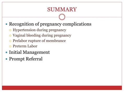 Ppt Pregnancy Complications Powerpoint Presentation Free Download