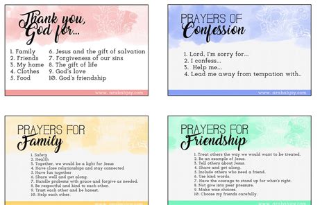 50 Prayer Prompts For Kids Free Printable