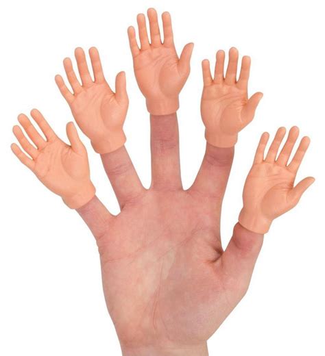 Ridiculous Tiny Little Plastic Hands 10 Pieces 5 Pairs