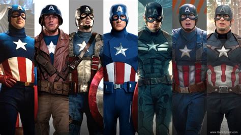 Infografía Del Traje Del Capitán América A Traves De Los Años Cosasdesuperheroes