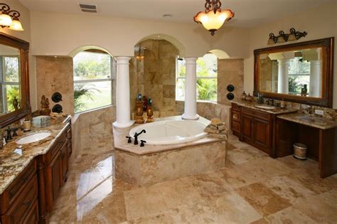 These floor tiles make an excellent choice both for kitchens and bathrooms. Country Classic Travertine Tiles - Traditional - Bathroom ...