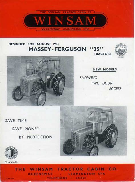 Mfi 09 Massey Ferguson 35 Winsam Cab Gibbard Tractors