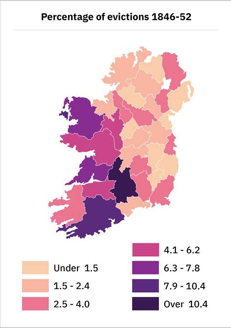 Map Of Evictions During The Great Famine Ririshhistory
