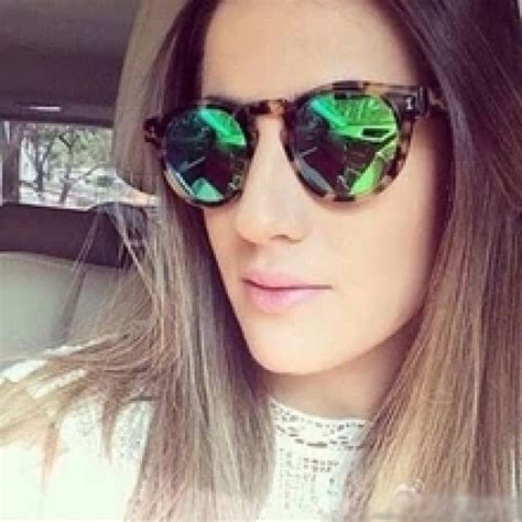 2015 Brazil Illesteva Sunglasses Round Mirror Sunglasses Women Brand Designer Vintage Sun